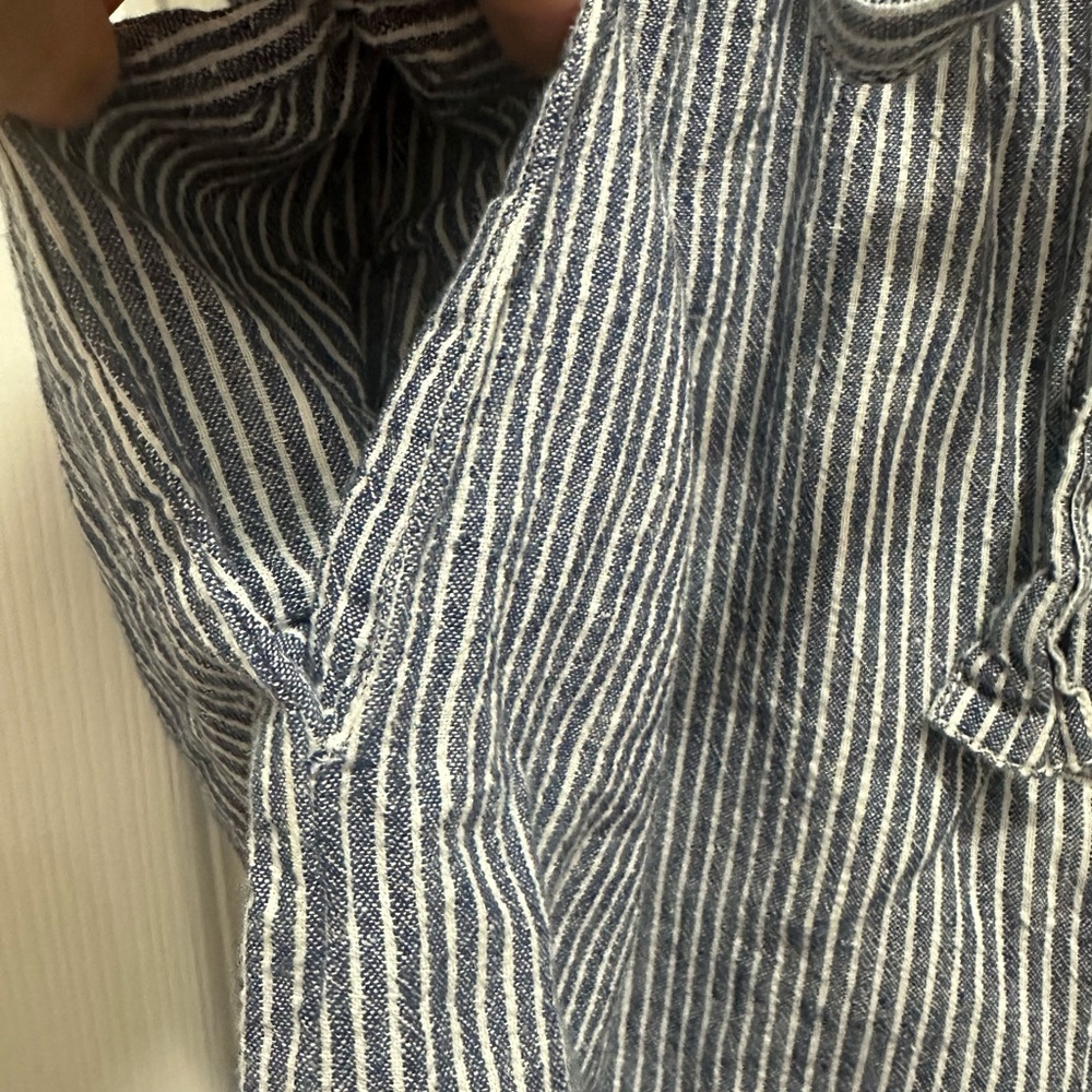 Anthropologie Blue Striped‎ Jumpsuit - Picture 3 of 8